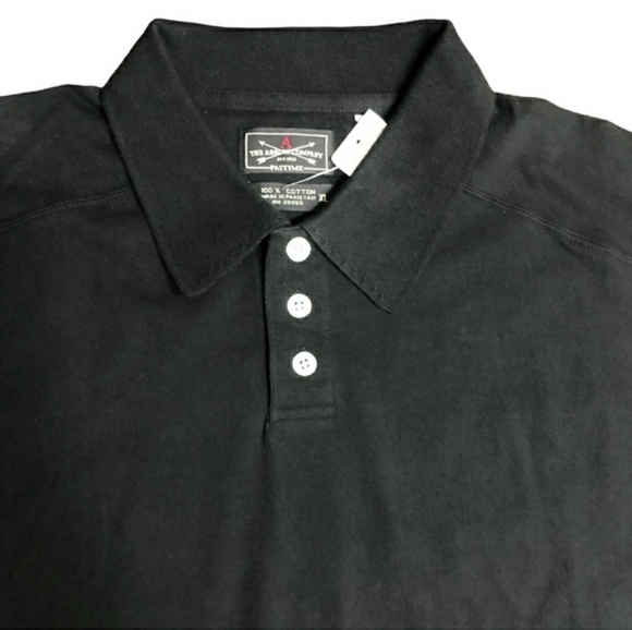 THE ARROW COMPANY Black Cotton Polo Size XL. NWT! - Picture 3 of 6